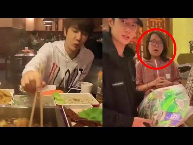 王一博吃火鍋,沒想出現大胃王“浪胃仙”,送王一博一個大頭盔,太能吃了吧!